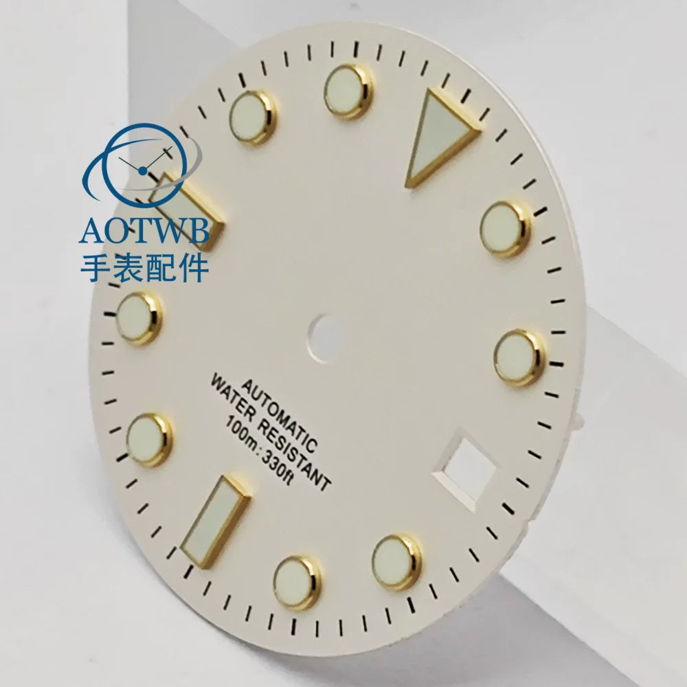 28.5MM Matte Dial dial luminous NH35 NH34 ETA2824 Miyota8215 ST2130 sub style