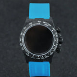Carbon Fiber Case for VK63 Movement Sapphire Glass 38MM Daytona Mod VK63 VK64 Quartz 4130 AUtomatic