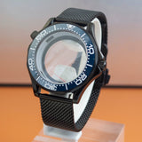 Black Seamaster 300 Case 41mm Sapphire for NH35/NH36 10ATM
