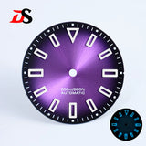 Premium Watch Dial Sunburst No date window 28.5mm hollow marker 60C luminous modification for NH35 / Miyota T9015/ ETA2824 PT5000
