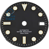 28.5MM Submariner Dial sunburst Blue luminous NH35 NH34 ETA2824 PT5000 Miyota8215 ST2130