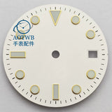28.5MM Matte Dial dial luminous NH35 NH34 ETA2824 Miyota8215 ST2130 sub style