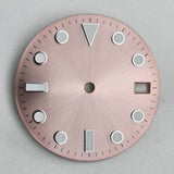 Enamel  Dial Sub style 28.5MM Watch Accessories Full Sterile for NH35/36 Movement Blue Lume