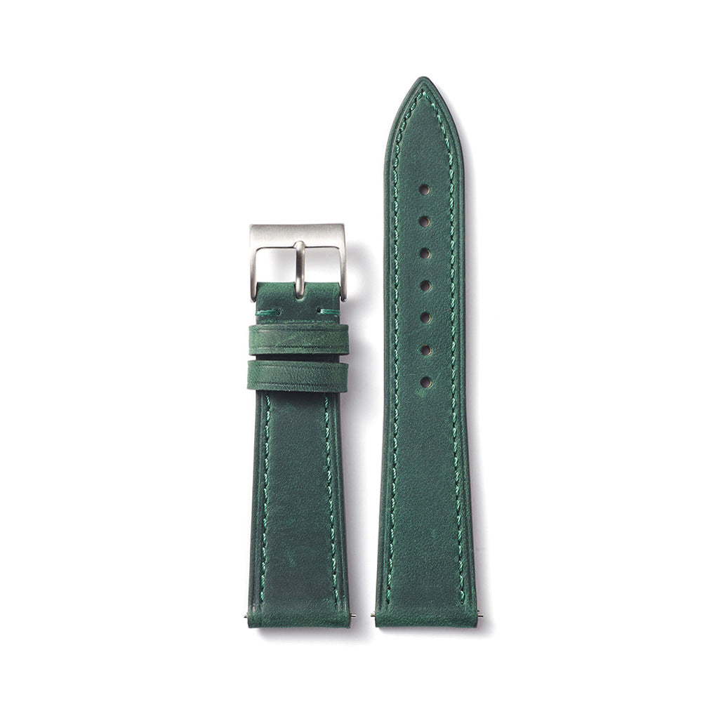 Vintage Leather Watch Strap, Watch Band Width 18mm 20mm 22mm