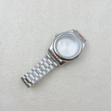 36MM/39MM Datejust Watch Case With Presidential Strap Set Sapphire Glass for NH35/NH36,34 38 etc Movement 10ATM