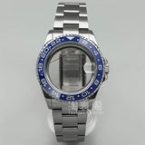 Modified Submariner Case 36mm/38mm GMT Case ceramic bezel sapphire glass for NH35 34 36 38 Etc movement