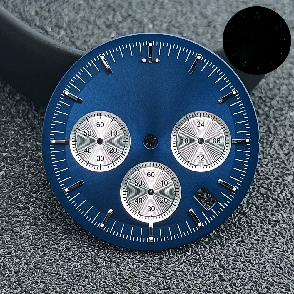 Speedmaster Dial 32.5mm for Japan VK63 movement Chronograph Dial Sterile