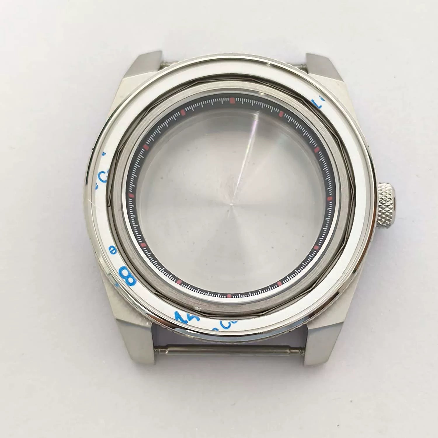 Samurai Watch Case compass bezel Prospex 316L stainless steel 43mm aluminum ring Sapphire glass NH35/NH36 NH38 34 movement