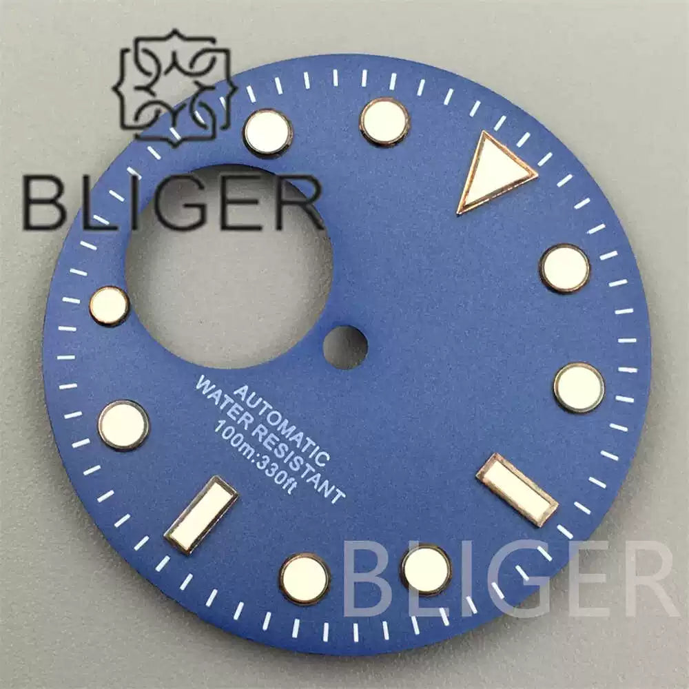 New green luminous NH38 dial 29mm for NH38 automatic movement watch accessories