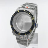 41mm Black Bay Watch case for NH35 36 ETA2824 PT5000 movement,Domed sapphire 10ATM