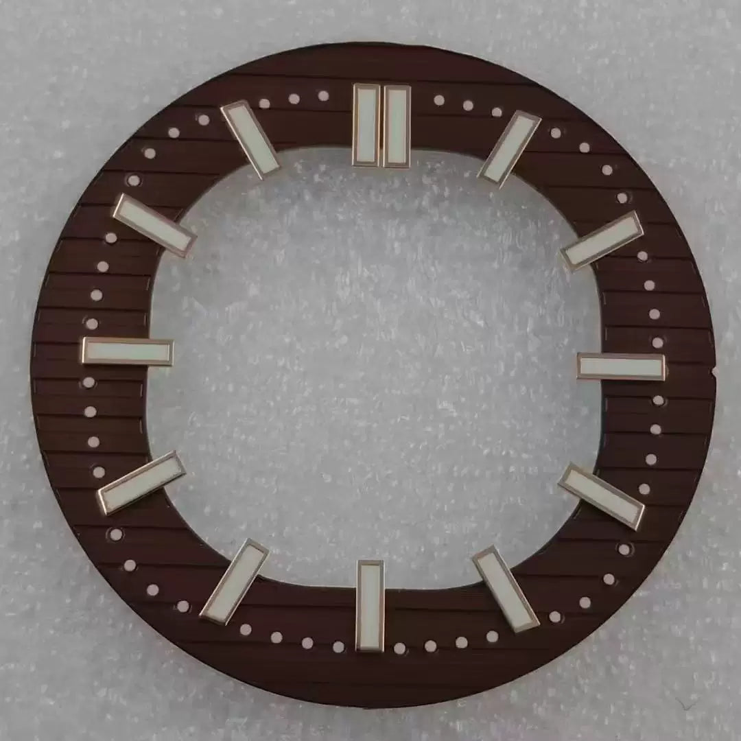 30.5mm Hollow Nautilus Dial green luminous for NH70-NH38 movement