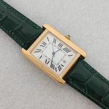 Tank Watch 31mm square retro women's watch stainless steel quartz VJ24 3ATM Mineral Silver Gold