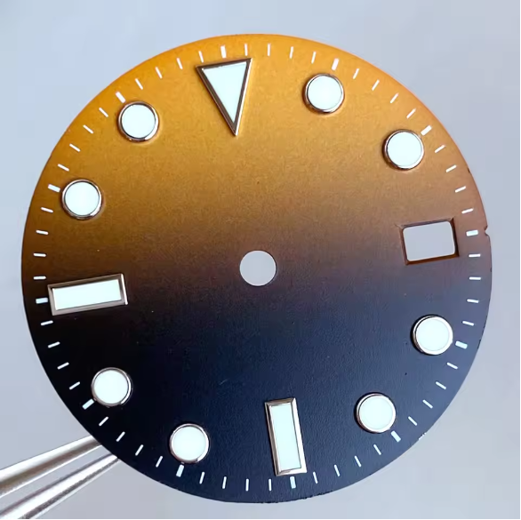 James Cameron Submariner dial Ghost King gradual change dial 28.5mm for NH35 NH36 NH38 4R35 3/3.8 position water ghost literally