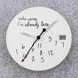 NO Date Window Dial Who Cares I'm Already Late for NH35 movement 28.5mm Green Lume Hands