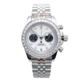 39mm VK64 Chronograph watches Stainless Steel Quartz Two Eyes black bay Chrono mod Business Sapphire