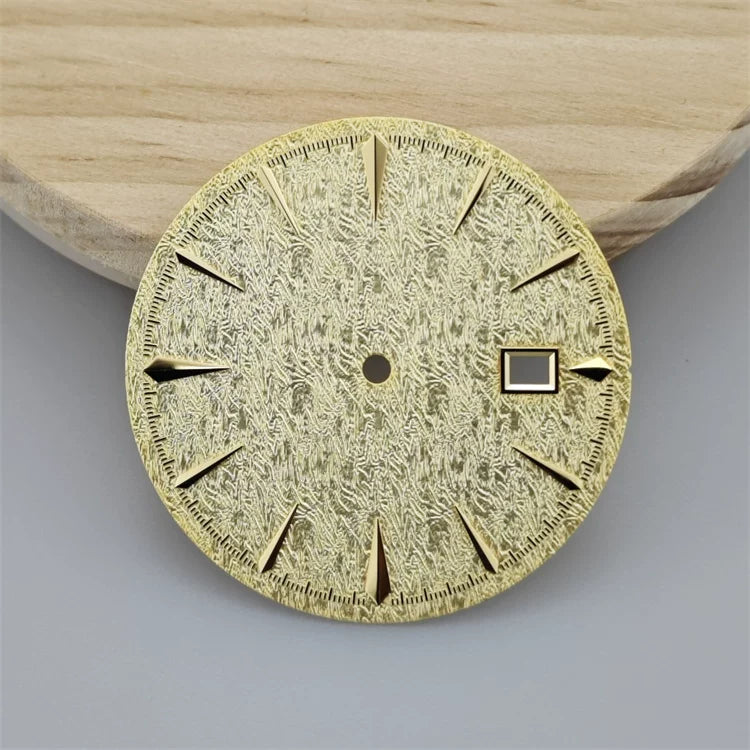 35mm Sterile Cocktail Dial for NH35 vertical pattern texture no lume
