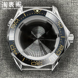41Mm Seamaster 300 case for NH35/36 ETA2824 PT5000 Miyota 8215 Solid Back 10ATM Sapphire