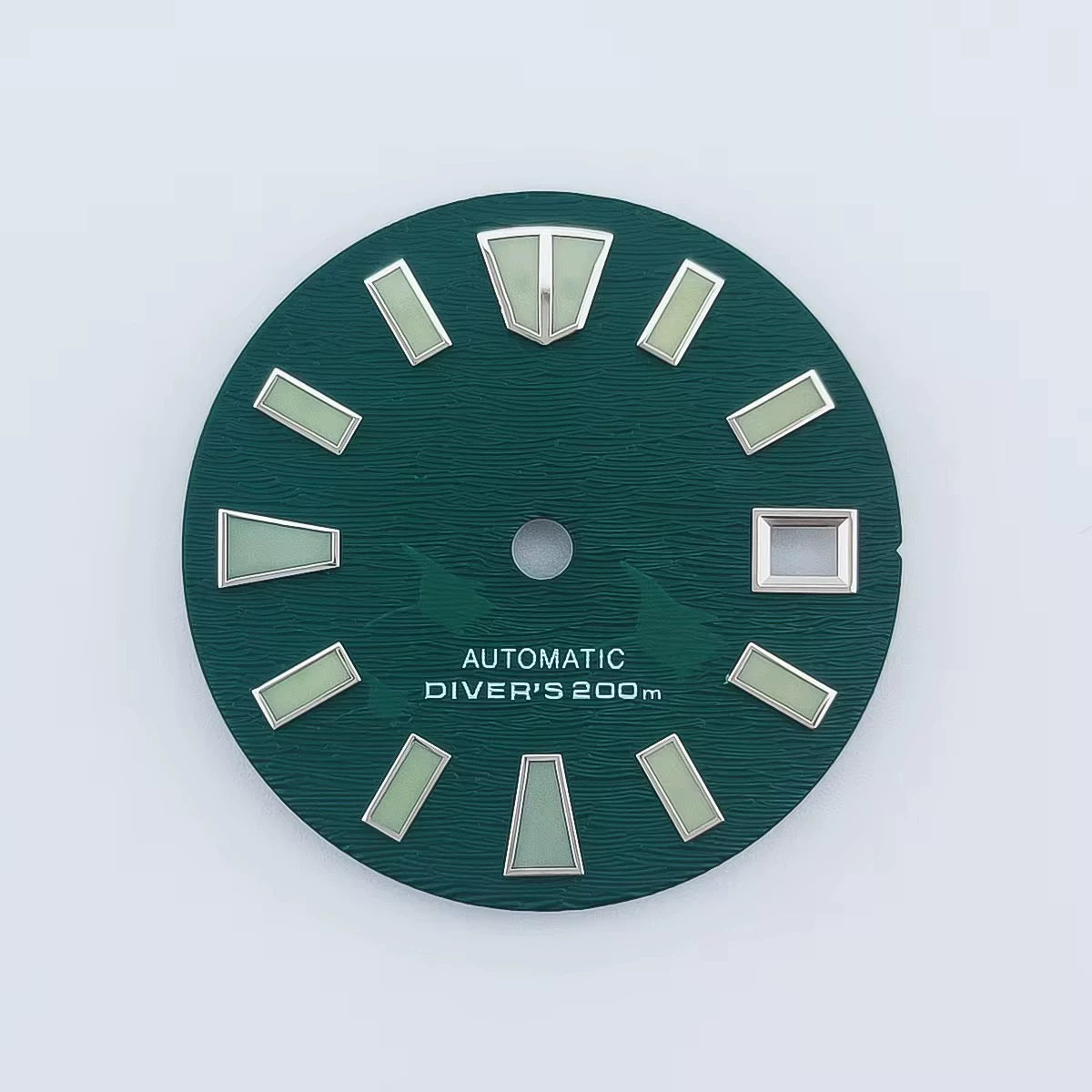 29Mm watch dial green luminous light for NH35 NH36 MOVT movement half sterile Scripts above 6