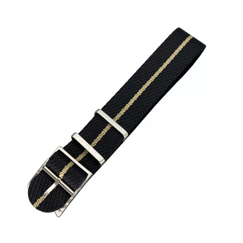 NATO Canvas Nylon Strap 20/22mm  PVD Bronze Color Buckle For Pilot Diver