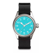 36mm Quartz Titanium Pilot Watch Japanese sweep second movement VH31 sapphire 10Bar
