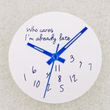 NO Date Window Dial Who Cares I'm Already Late for NH35 movement 28.5mm Green Lume Hands