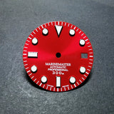 Premium 28.5mm Sunburst Watch Dial Gradient sun pattern gradual change diving super luminous literal