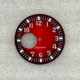32mm Aquanaut Dial For NH38 Movement grenade Arabic numerals with green luminous