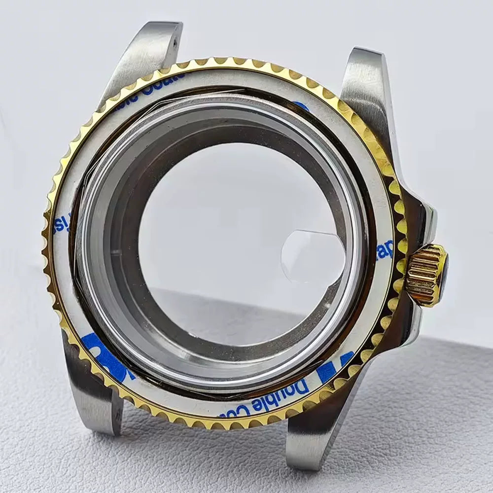 Bidirectional rotating bezel Watch Case 40.5MM Submariner / GMT Yacht sapphire glass two-way rotating  for NH34/NH35/NH36 38