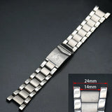 TA2 pure titanium watch strap flat end 18mm 19mm 20mm 21mm 22mm anti allergy light weight