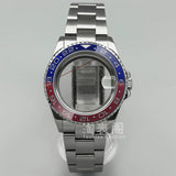 Modified Submariner Case 36mm/38mm GMT Case ceramic bezel sapphire glass for NH35 34 36 38 Etc movement