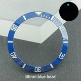 Submariner Bezel Replacement Accessories 38mm * 30.6mm Ceramic Tilt Bezel Suitable for 40.5mm Bezel