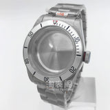 41mm Black Bay Watch case for NH35 36 ETA2824 PT5000 movement,Domed sapphire 10ATM