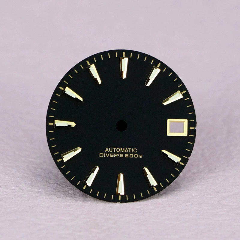 Premium GS Dial 28.5mm Fits NH35 Movement Blue Lume Refractive Stripe Surface