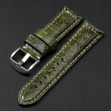 Handmade Snake Leather Strap Skin 20mm 22 24 26MM Textured Genuine Leather band