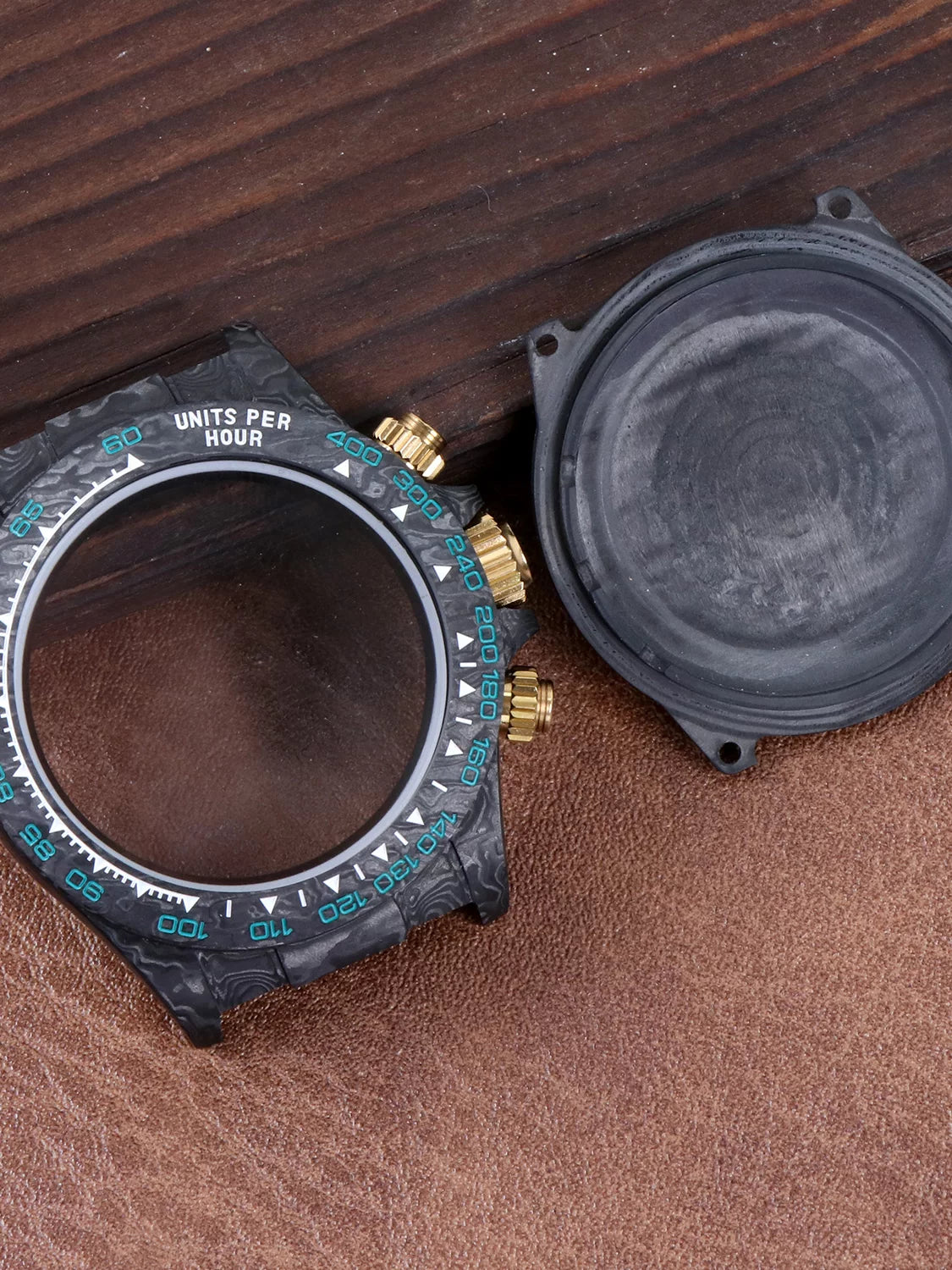 40mm Carbon Fiber Case for VK64 VK63/4130/4802 Movement Daytona  Modified AccessoriesSapphire Mirror