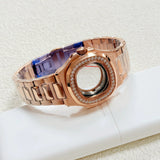 New 35MM Nautilus Watch Case Men / Women Diamond bezel NH05 AUTOMATIC Sapphire for 22.3MM Dial