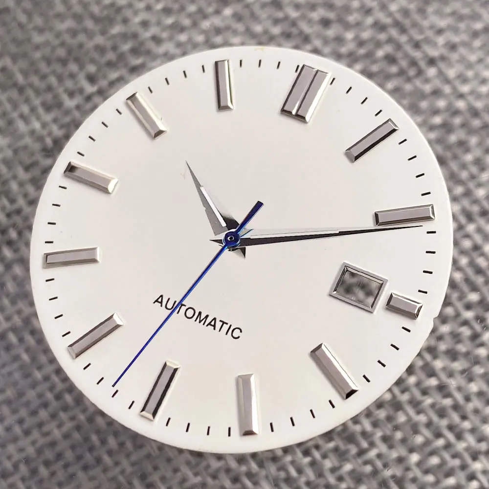 33.5MM gs Cocktail watch dial silver hand set NH35 NH36 nh38 pilot modification accessories