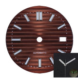 30.5MM Nautilus Dial Green luminous for NH35 mechanical automatic movement with hands