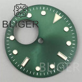 New green luminous NH38 dial 29mm for NH38 automatic movement watch accessories