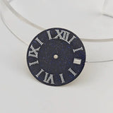 NH35 Starry dial enamel surface blue gold sand NH36/4R35 mechanical watch watch accessories size 28.5mm