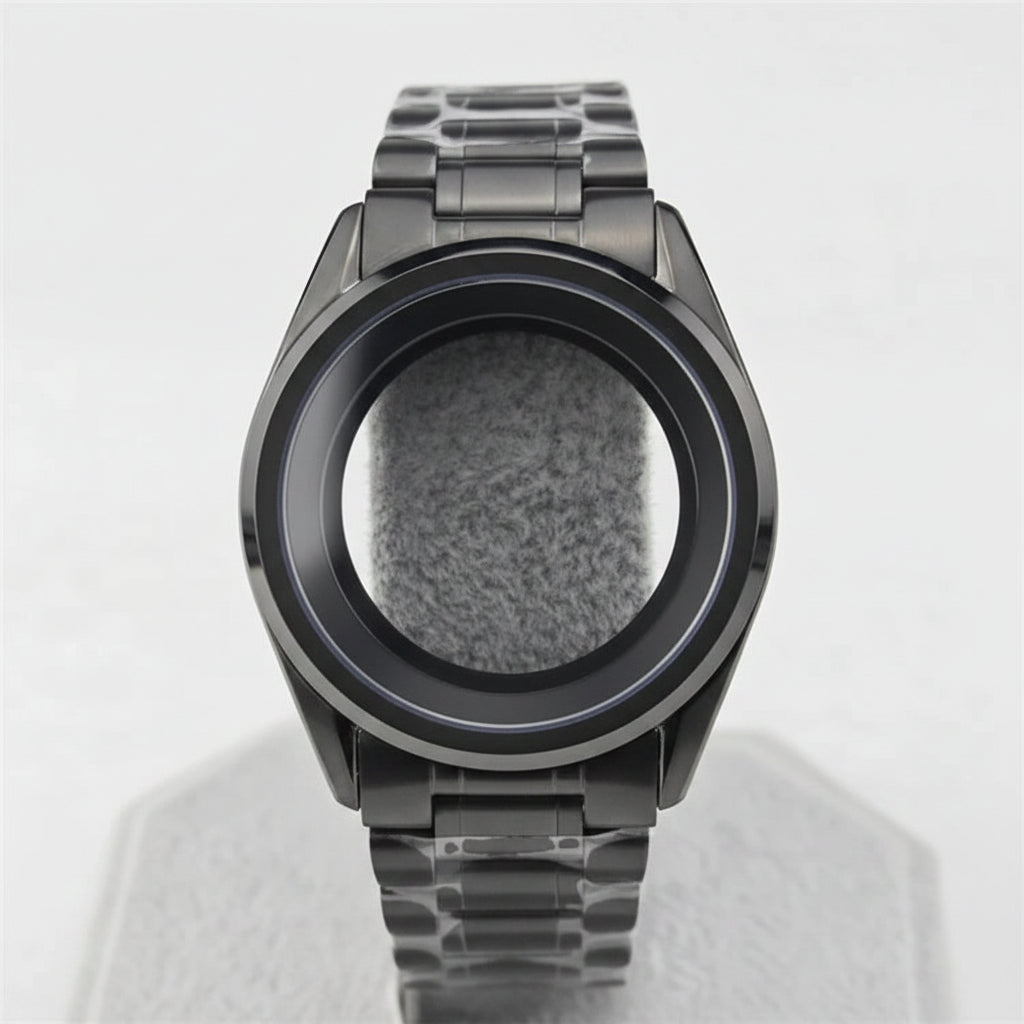 40MM White Birch Forest Watch Case business for NH35 34 36 38 etc Movement silver black gold
