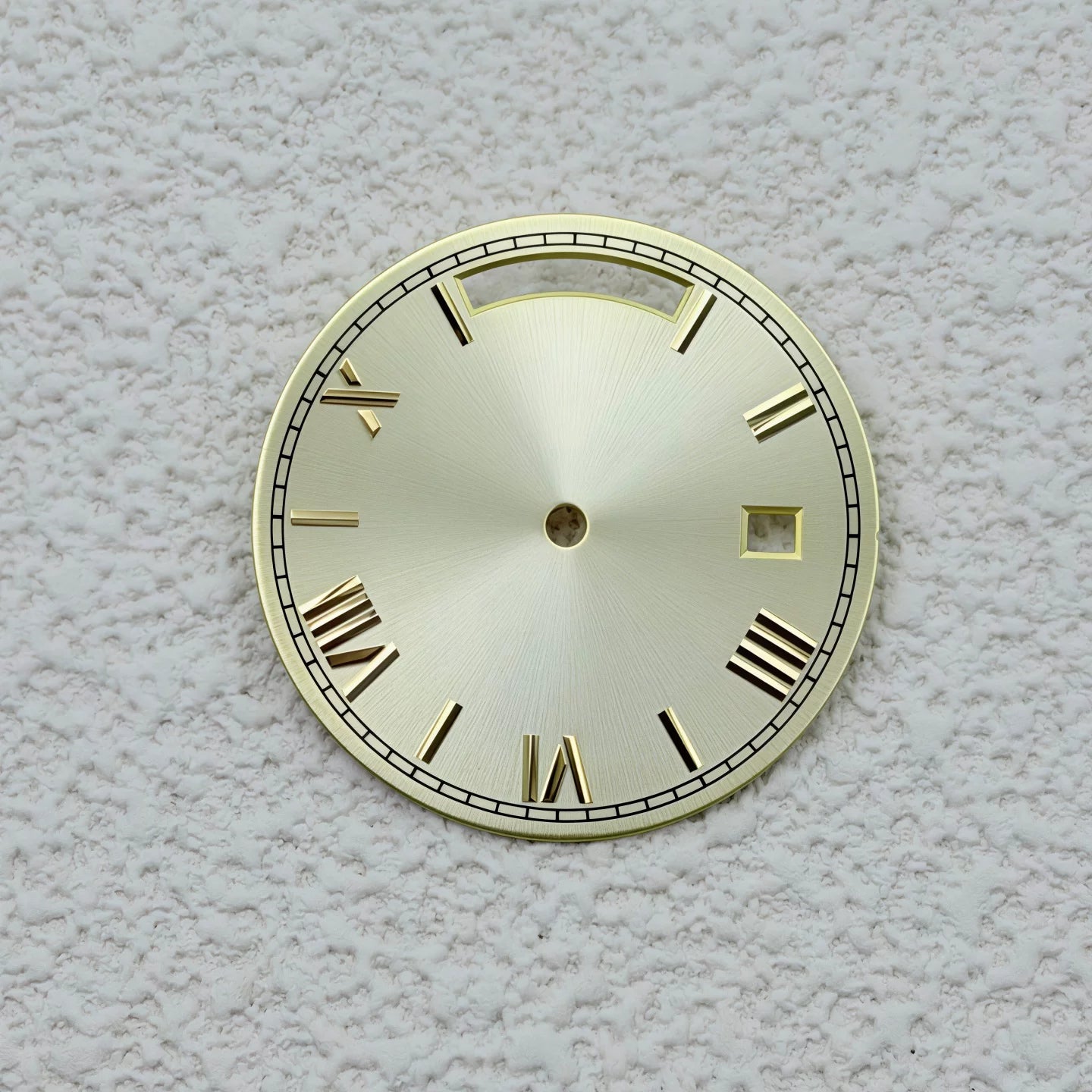 Sterile Miyota 8285 dial Roman Number 31MM Sunburst dial no lume