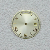 Sterile Miyota 8285 dial Roman Number 31MM Sunburst dial no lume