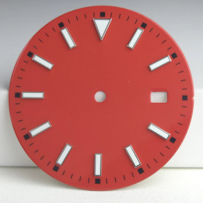 33.5mm NH35 Dial multi-color literal for NH35 movement green luminous