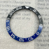 GMT Bezel Insert aluminum bezel 38mm x 30.6mm for GMT MASTER etc case pepsi