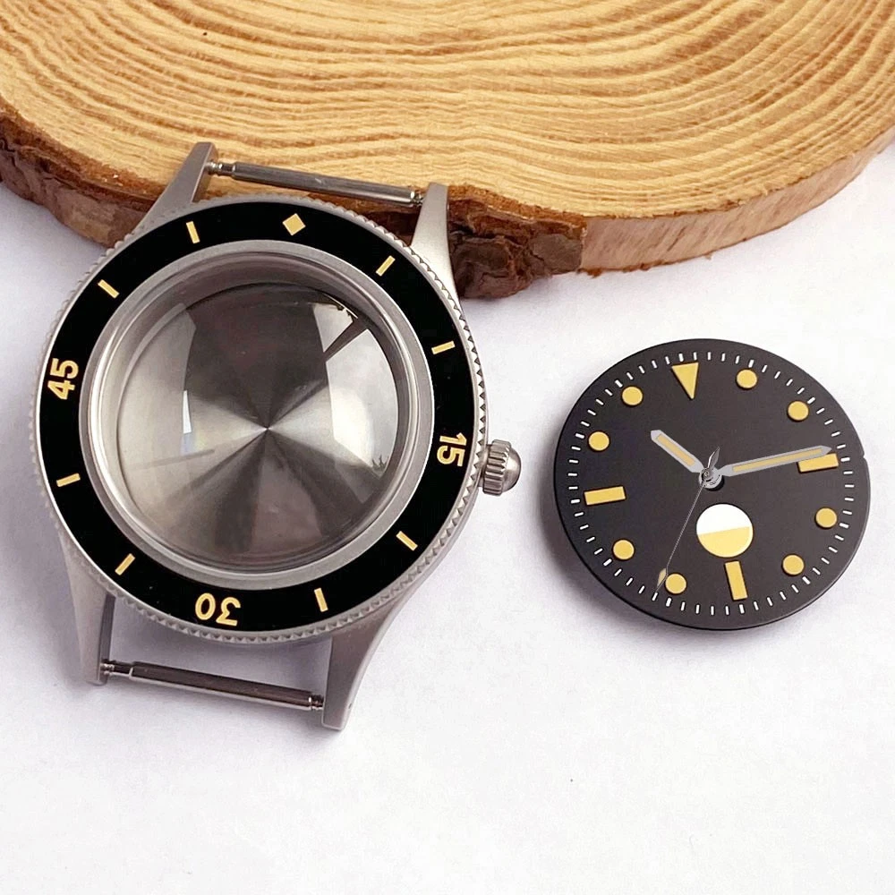 40MM Fifty Fathoms Case For NH35 34 36 etc ETA2824 PT5000 Sterile Ghost Series Sapphire  Accessories Waterproof Accessories