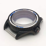 42MM Pvd Black Submariner Watch case Diver Mod Accessary Double Domed sapphire for NH35 34 36 38 etc 10Bar