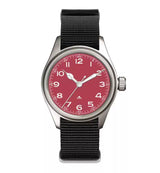 36mm Quartz Titanium Pilot Watch Japanese sweep second movement VH31 sapphire 10Bar