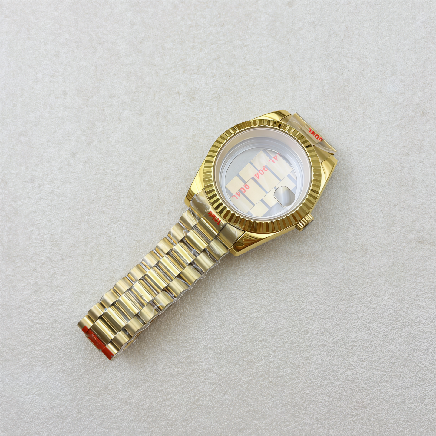 36MM/39MM Datejust Watch Case With Presidential Strap Set Sapphire Glass for NH35/NH36,34 38 etc Movement 10ATM