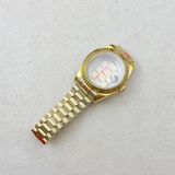 36MM/39MM Datejust Watch Case With Presidential Strap Set Sapphire Glass for NH35/NH36,34 38 etc Movement 10ATM